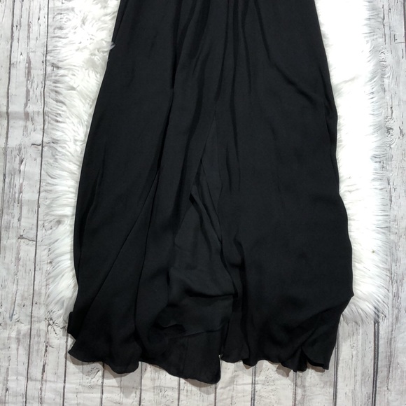 L'Agence Silk Black Marvella Maxi Halter Dress - Picture 10 of 15